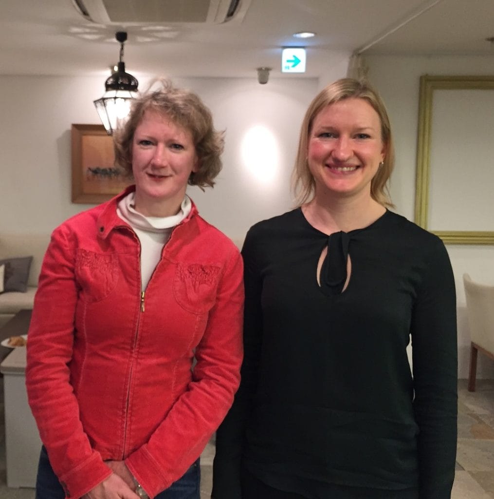 2015-04-14-22.04.33 (Left) Joanne Wilkinson, Vintage Kimonos , (Right) Madeleine Pannell, Health and Wellness Coach